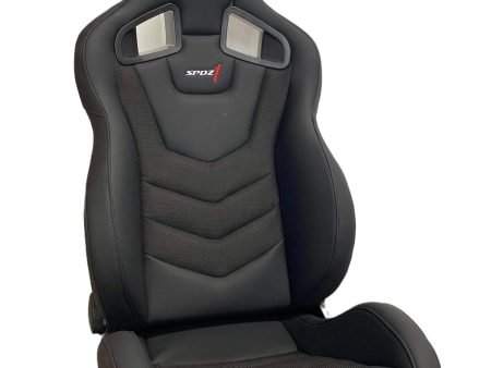 SPDZ1 Black Phantom Racing Seats Black Leather Carbon Weave For Cheap