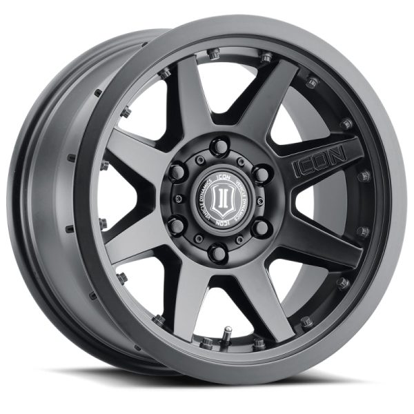 ICON Rebound Pro 17x8.5 6x5.5 25mm Offset 5.75in BS 95.1mm Bore Satin Black Wheel Cheap