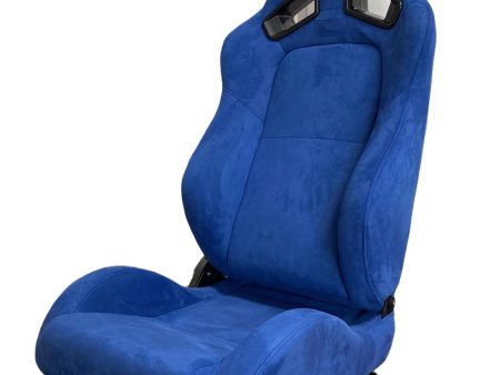 SPDZ1 Blast Blue Suede Racing Seats Reclinable Supply