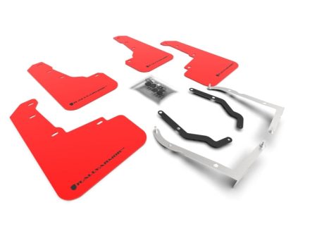 Rally Armor 18-23 Subaru Crosstrek Red UR Mud Flap w Black Logo Supply