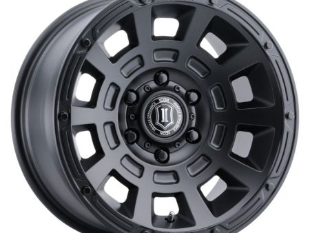 ICON Thrust 17x8.5 6x5.5 25mm Offset 5.75in BS 95.1mm Bore Satin Black Wheel Cheap