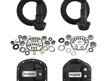 Yukon Master Overhaul Kit Stage 2 Jeep Re-Gear Kit w Covers for Dana 30 44 4.88 Ratio 24 Spline Fashion