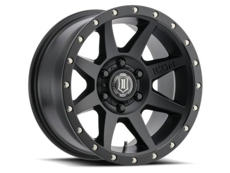 ICON Rebound 17x8.5 6x5.5 25mm Offset 5.75in BS 95.1mm Bore Satin Black Wheel Online Hot Sale