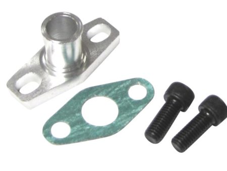 ISR Performance GT Oil Drain Flange Integrated 5 8 Male Neck (fits GT15-GT35 BB Turbos) Supply